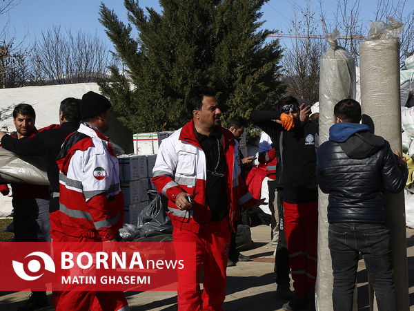 کمک‌رسانی هلال‌احمر در مناطق زلزله‌زده ترکیه