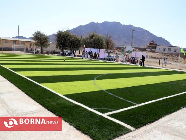 افتتاح زمین چمن مصنوعی روستای خواجه مسک