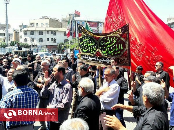 مراسم عزاداری شهادت امام صادق(ع)- شهرستان قدس