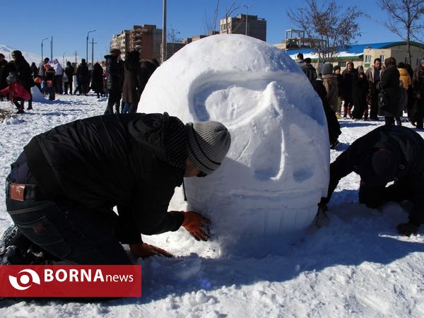 جشنواره بزرگ آدم برفی در اردبیل