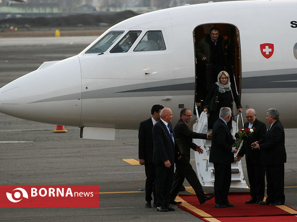 ورود رییس جمهوری سوییس به تهران