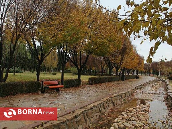 شيراز زیبای بارانی