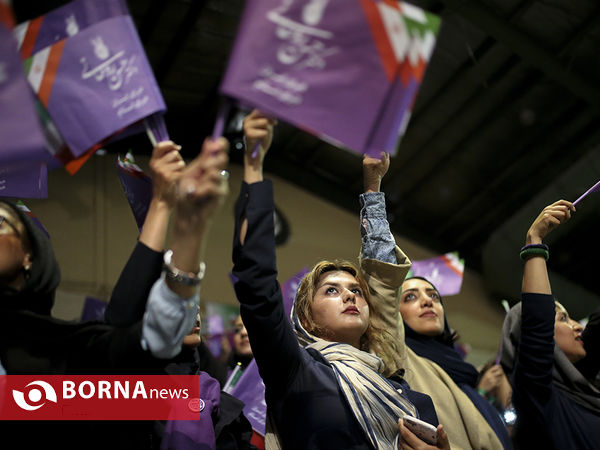 سخنرانی دکتر روحانی در جمع هوادارانش