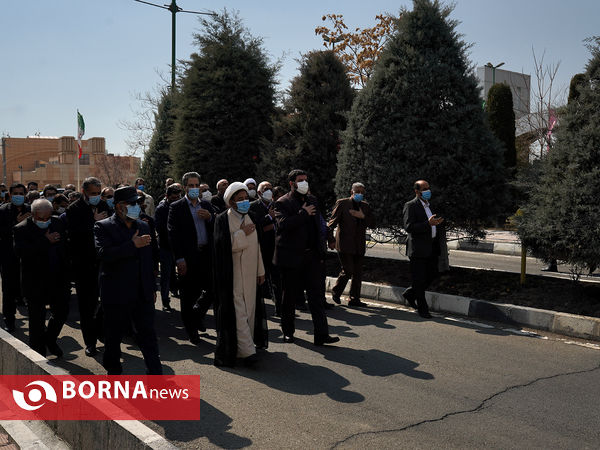 چهلمین روز خاکسپاری شهدای گمنام وزارت ورزش و جوانان