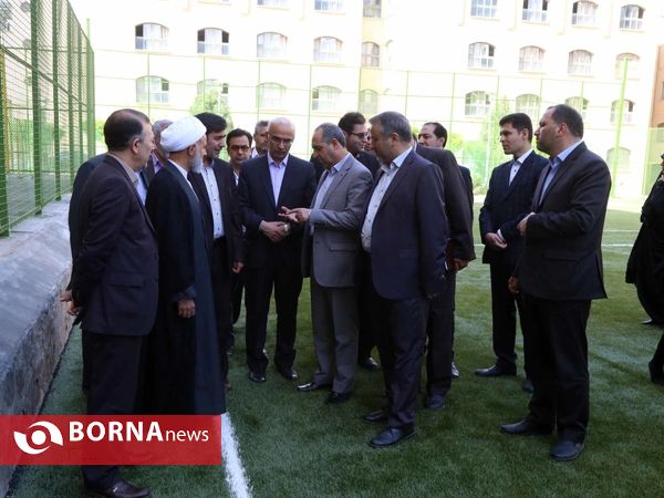 افتتاح طرح هاي ورزشي و عمراني دانشگاه قم