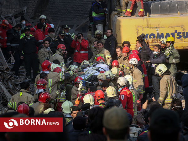 پیدا شدن پیکر آتش نشانان