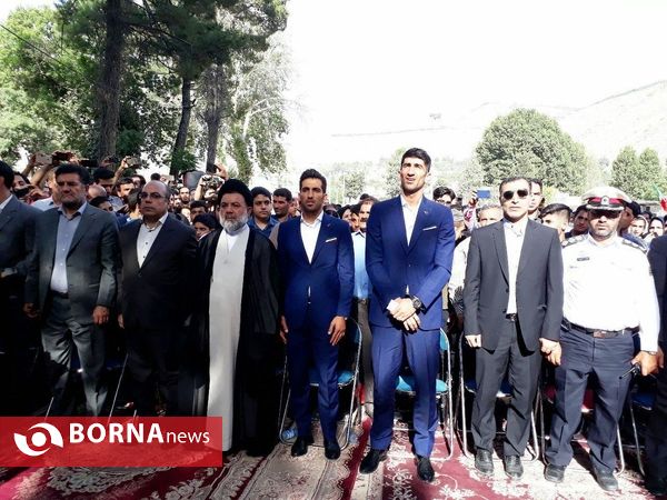 مراسم استقبال از وحید امیری وعلیرضا بیرانوند در خرم آباد