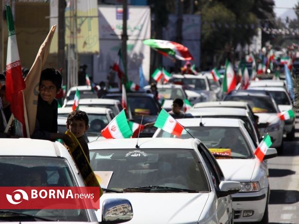 راهپیمایی خودرویی 22 بهمن در زاهدان