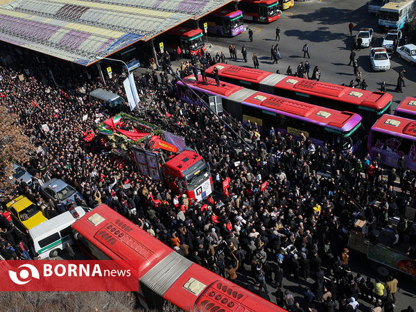 تشییع شهدای آتش نشان حادثه پلاسکو