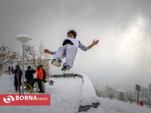 پارکور در برف