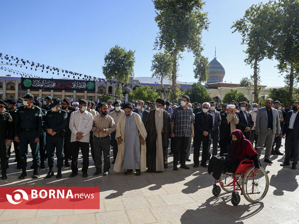تشییع شهید تازه تفحص شده پس از ۳۴سال در شیراز