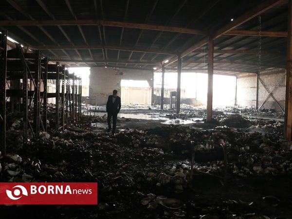 مجتمع بزرگ تجاری اروند(کنزالمال) پس از آتش سوزی- خرمشهر
