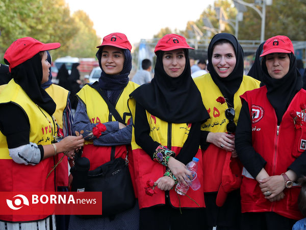 در حاشیه همایش پیاده روی روز ملی آتش نشانی