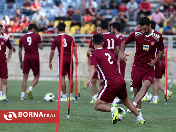 تمرین تیم فوتبال پرسپولیس تهران