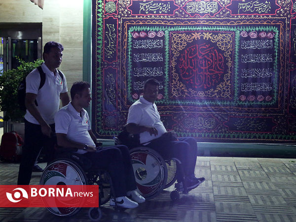بدرقه ورزشکاران جانبازان و معلولان مسابقات پاراآسیایی