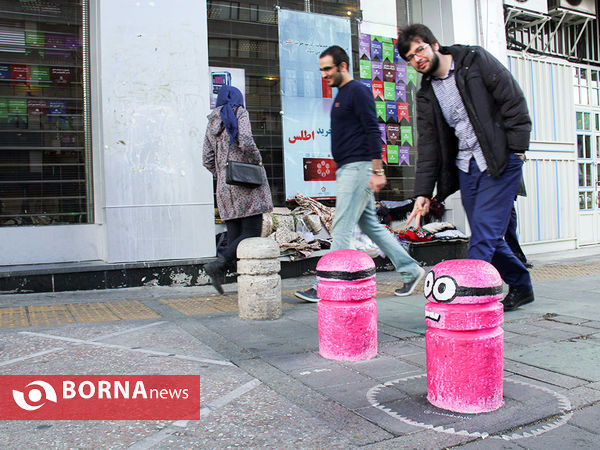 زیباسازی تهران بدست هنرمندان پیش از سال نو 
