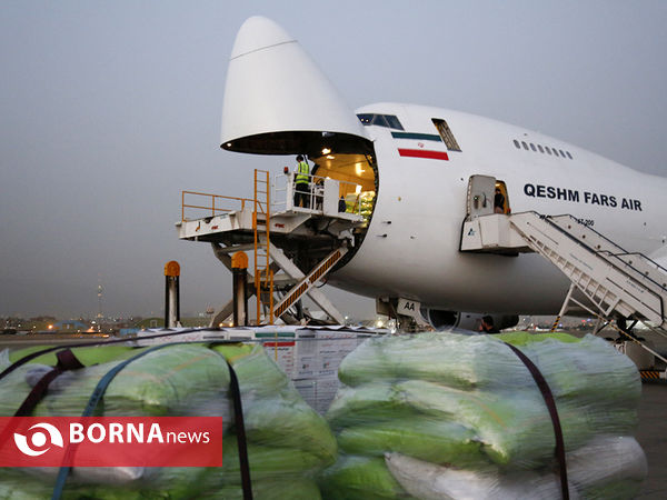 ارسال محموله بشر دوستانه جمعیت هلال احمر به افغانستان