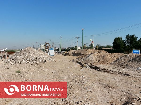 مراسم کلنگ زنی پارک 20 هکتاری خلیج فارس آبادان