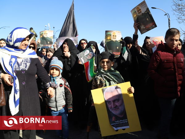تجمع عاشورایی همدانی ها در پاسداشت شهید سلیمانی