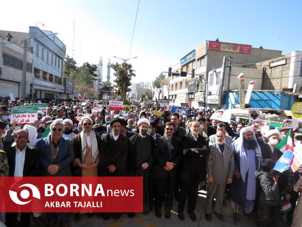 راه پیمایی 22 بهمن در زاهدان