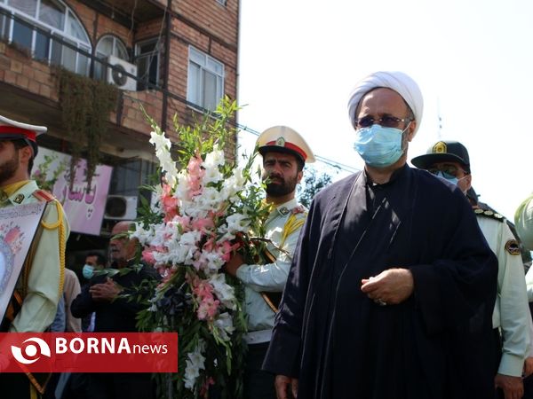 مراسم تشییع پیکر" شهید مهدی کامور "در آستانه اشرفیه