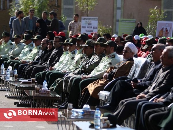 نواخته شدن زنگ امنیت و قرائت پیام مهر در مشهد