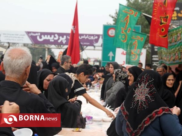 حضور عاشقان حسینی در تجمع بزرگ اربعین آستانه اشرفیه