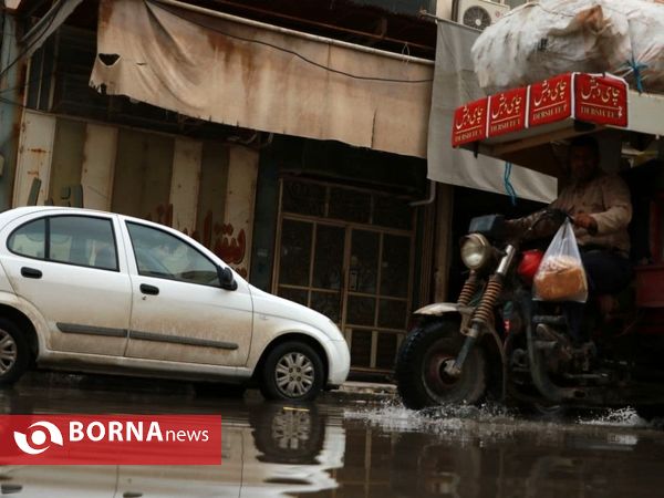 آبادان ۲۴ ساعت پس از بارندگی