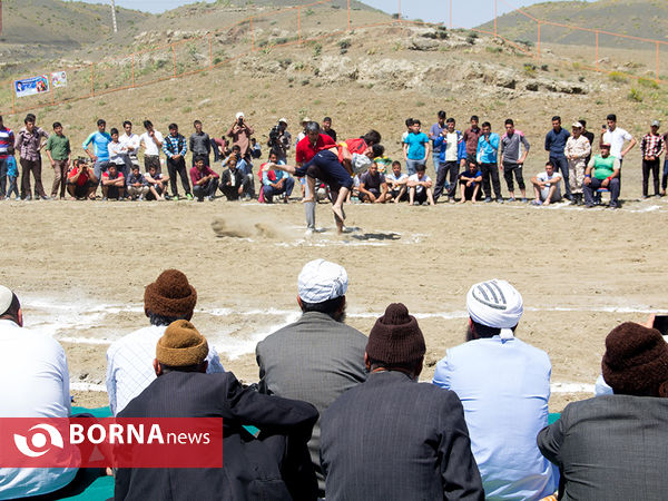 برگزاری مسابقات کشتی آلیش در روستای مرزی کلاته ابریشم بخش جرگلان