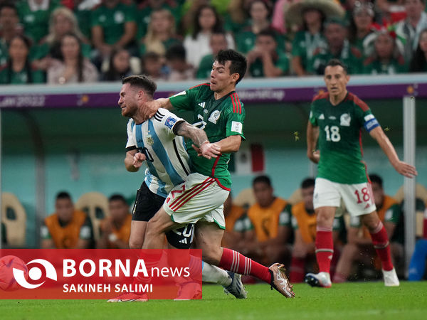 دیدار تیم های فوتبال آرژانتین - مکزیک ( ۱ )