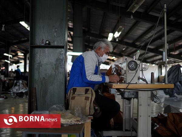 خط تولید ماسک در کارخانه نساجی هلال ایران