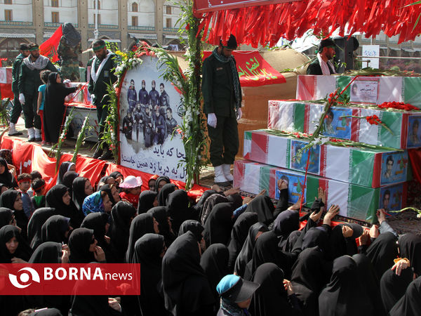 مراسم تشییع شهدای غواص در اصفهان