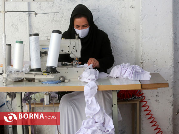 کارگاه تولید ماسک بهداشتی در اصفهان
