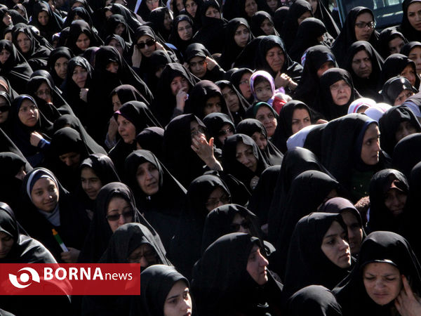 تشییع 94 شهید گمنام کاروان شاهدان بصیر در  استهبان