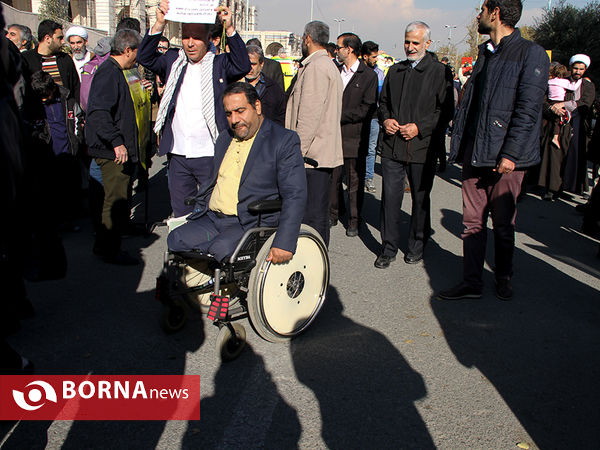 راهپیمایی مردم تهران بر علیه آمریکا و رژیم صهیونیستی