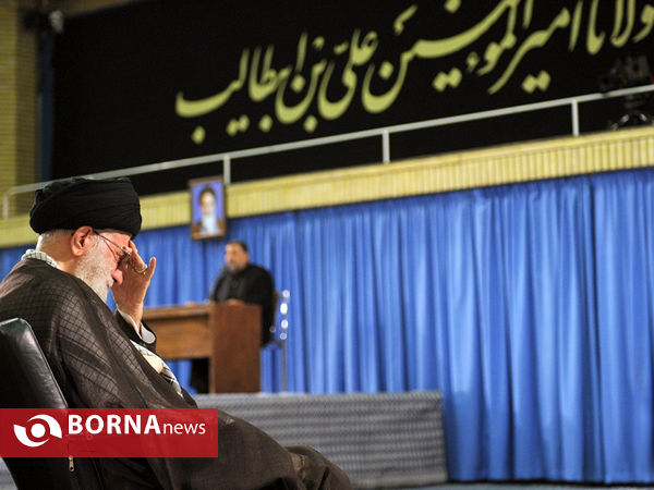 مراسم سوگواری امام علی (ع) درحضور رهبر معظم انقلاب