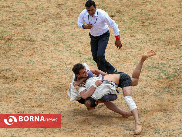 کشتی با چوخه در گود زینل خان - اسفراین