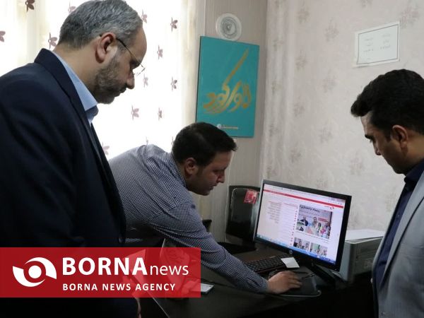 بازدید مدیرکل مشارکتهای اجتماعی و فعالیت های داوطلبانه وزارت ورزش و جوانان از دفتر خبرگزاری برنا کردستان 
