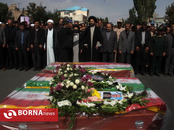 تشییع پیکر جانباختگان منا در اردبیل