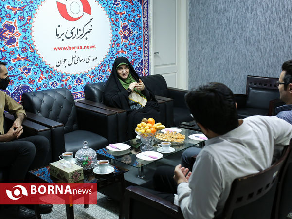 حضور سمیه رفیعی در خبرگزاری برنا