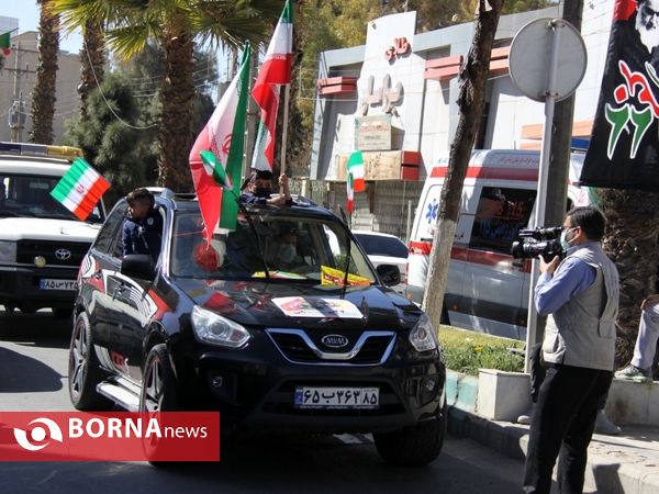 راهپیمایی خودرویی 22 بهمن در زاهدان