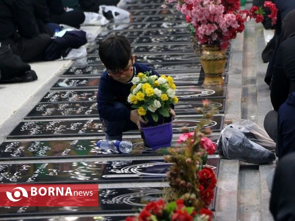 مراسم وداع با شش شهید گمنام در رشت