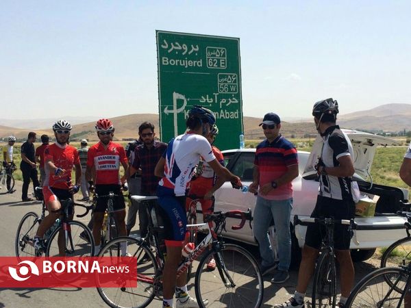 مسابقه دوچرخه سواری پیشکسوتان لرستان دربروجرد