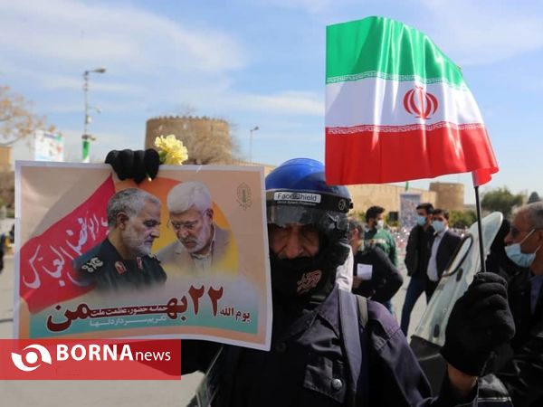 راهپیمایی خودرویی 22 بهمن در شیراز