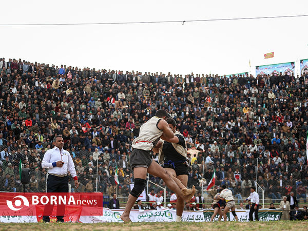 کشتی با چوخه در گود زینل خان - اسفراین