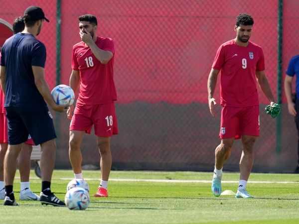 تمرین تیم ملی قبل از دیدار با ولز
