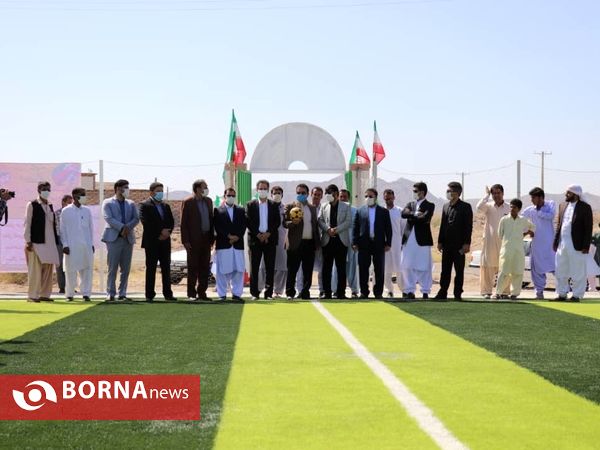 افتتاح زمین چمن مصنوعی روستای خواجه مسک