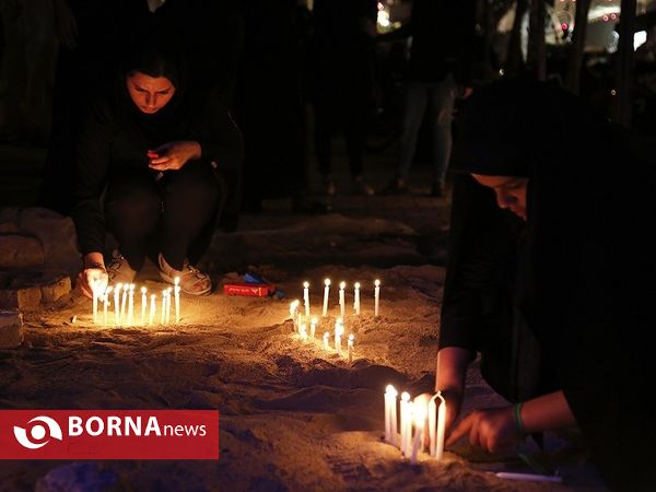 شام غریبان در محله گلوبندک تهران