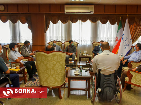 حضور ملی پوشان بسکتبال با ویلچر کشور در دفتر استاندار مرکزی