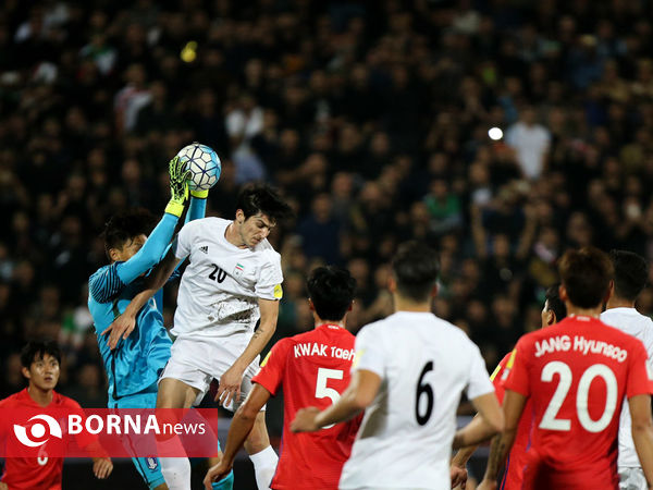 در حاشیه دیدار تیمهای  فوتبال ایران - کره جنوبی